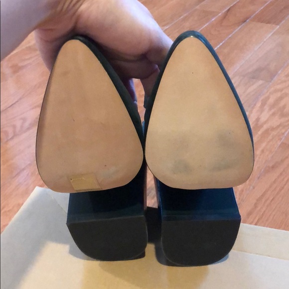 NEW Acne Terra Ankle Wrap Suede Pump Green 6 - Picture 6 of 8